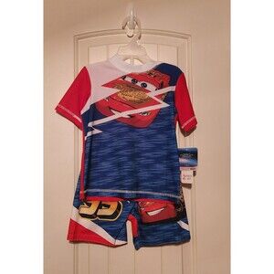 Disney Cars Lightning McQueen Swimsuit Set Toddler Size 3T